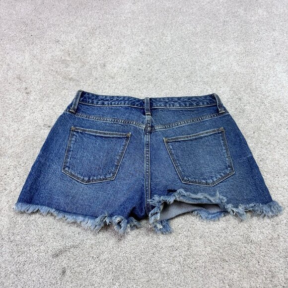 Universal Thread Shorts High Rise Shortie Blue Pockets Denim Women’s Size 4 - Picture 9 of 11